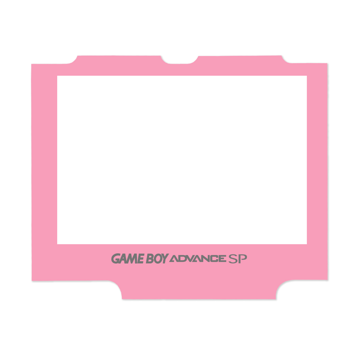 Schermo di vetro IPS per Game Boy Advance SP (nero) (rosa)