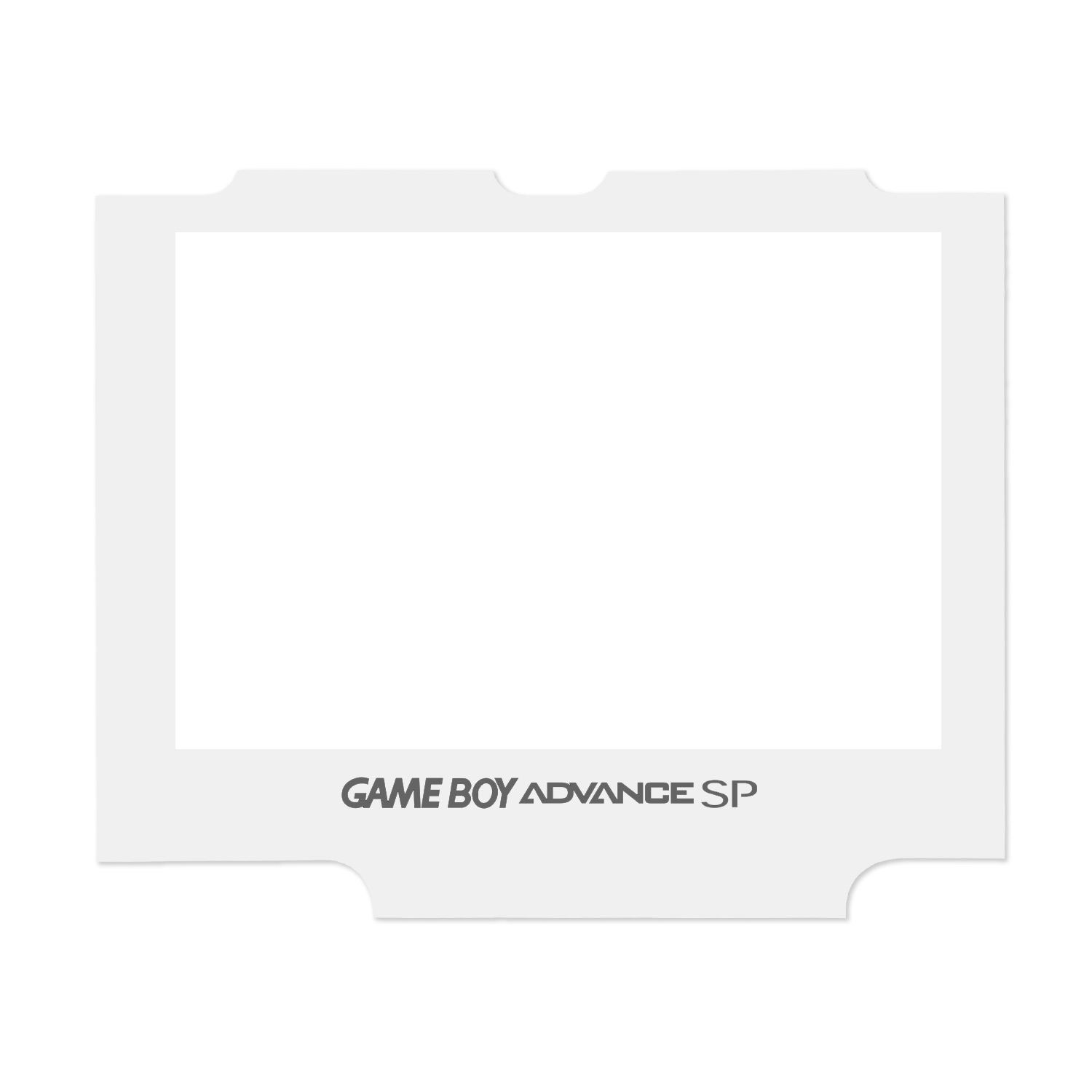 Schermo in vetro IPS per Game Boy Advance SP (nero) (bianco)