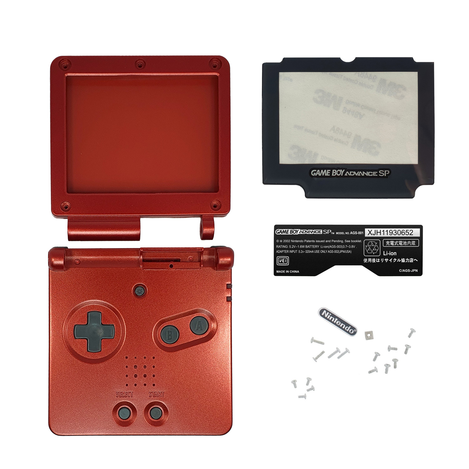 Etui (rood) voor Game Boy Advance SP