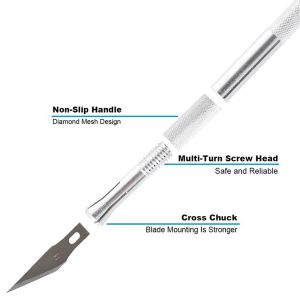 Craft knife with spare blades