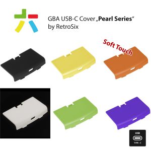 RetroSix USB-C batterijdeksel "Pearl Series" voor Game Boy Advance