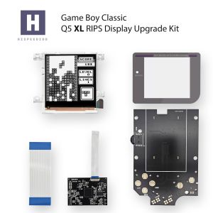 Hispeedido DMG Q5 RIPS XL LCD Kit mit OSD Menü für Game Boy Classic