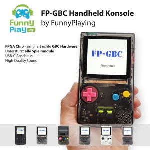 FunnyPlaying FPGBC console with FPGA chip, XL IPS and Bass Boost