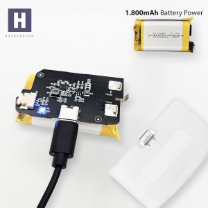 Hispeedido USB-C 1.800mAh Battery Pack inkl. Akku Deckel für Game Boy Advance