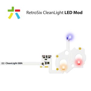 RetroSix CleanLight LED Mod voor Game Boy Advance