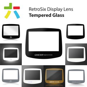 RetroSix tempered glass display screen for Game Boy Advance