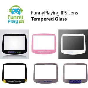 FunnyPlaying IPS tempered glass screen lenses for Game Boy Advance