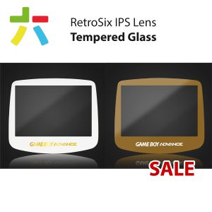 RetroSix IPS Display Scheibe aus gehärtetem Glas für Game Boy Advance