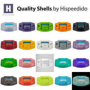 Hispeedido Quality Shells in various colors for Game Boy Advance