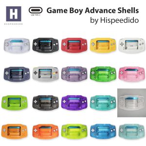 Hispeedido Quality USB-C Shell Kits in various colors for Game Boy Advance