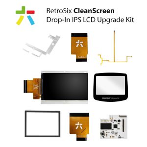 Kit di aggiornamento LCD IPS CleanScreen RetroSix per Game Boy Advance