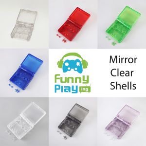 FunnyPlaying Mirror Shells - glasklare Gehäuse für Game Boy Advance SP