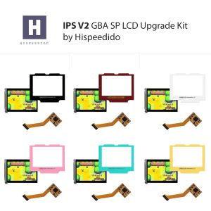 Hispeedido Kit di aggiornamento LCD IPS V2 per Game Boy Advance SP