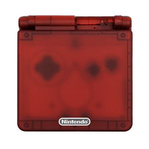 Gehäuse (Clear Red) für Game Boy Advance SP