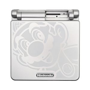 Gehäuse (Mario Silber) für Game Boy Advance SP