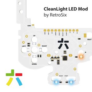 RetroSix CleanLight LED Mod for Game Boy Color