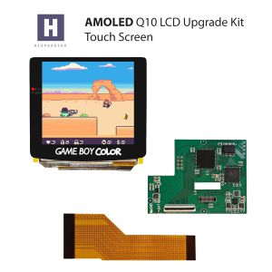 Hispeedido AMOLED Q10 XL Touch Kit (Schwarz) für Game Boy Color