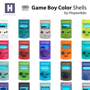 Hispeedido USB-C IPS Gehäuse Set für Game Boy Color