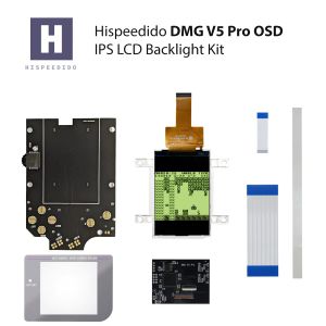 Hispeedido DMG V5 Pro Kit retroilluminazione LCD IPS con menu OSD per Game Boy Classic