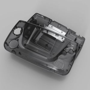 Stereo Gehäuse (Schwarz Transparent) für Game Gear