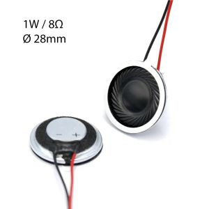 Universal replacement speaker 1 Watt / 8 Ohm / 28mm diameter