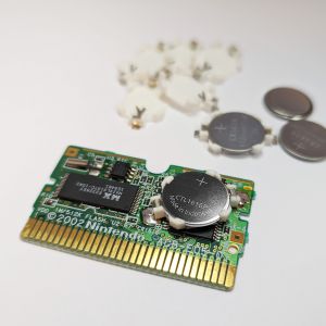 CR1616 socket for game modules (GB, GBC, GBP, GBA,...)