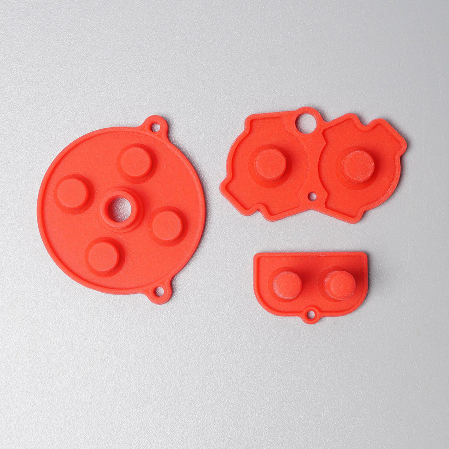 FunnyPlaying rubber pads in verschillende kleuren voor Game Boy Advance (rood)