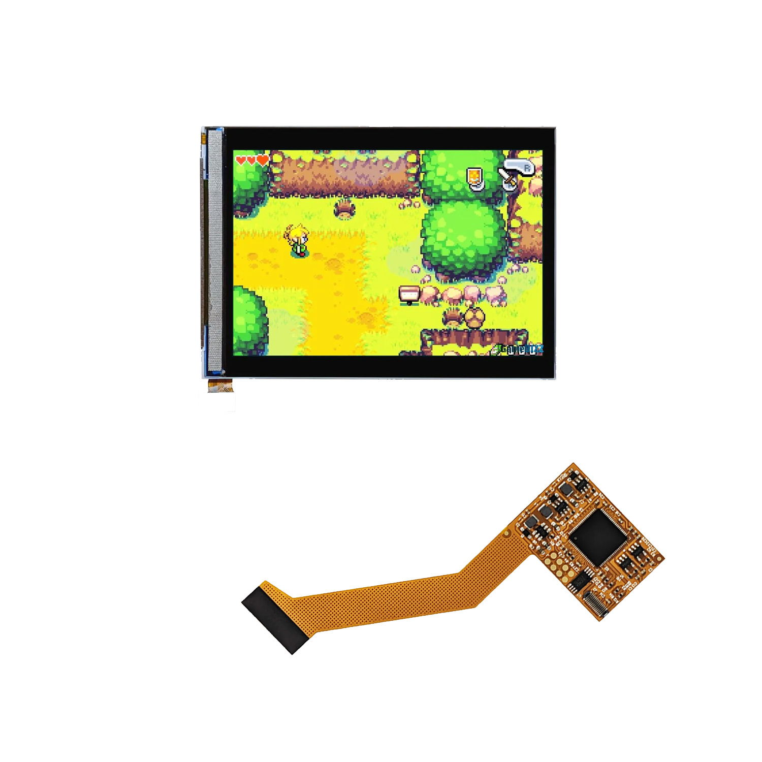 Hispeedido IPS V2 LCD Upgrade Kit für Game Boy Advance SP (Blank)