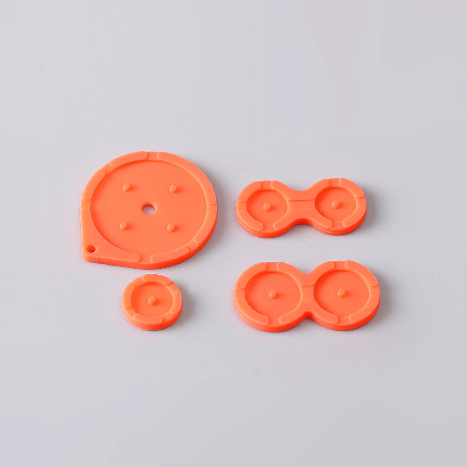 FunnyPlaying GBA SP Silicone Pads for Game Boy Advance SP (Dark Orange)