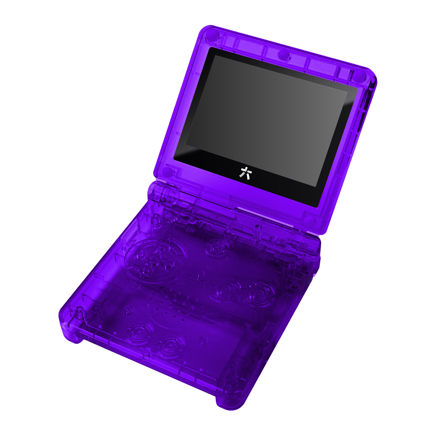 RetroSix Prestige Shell Kits IPS Ready for Game boy Advance SP (Clear Purple)