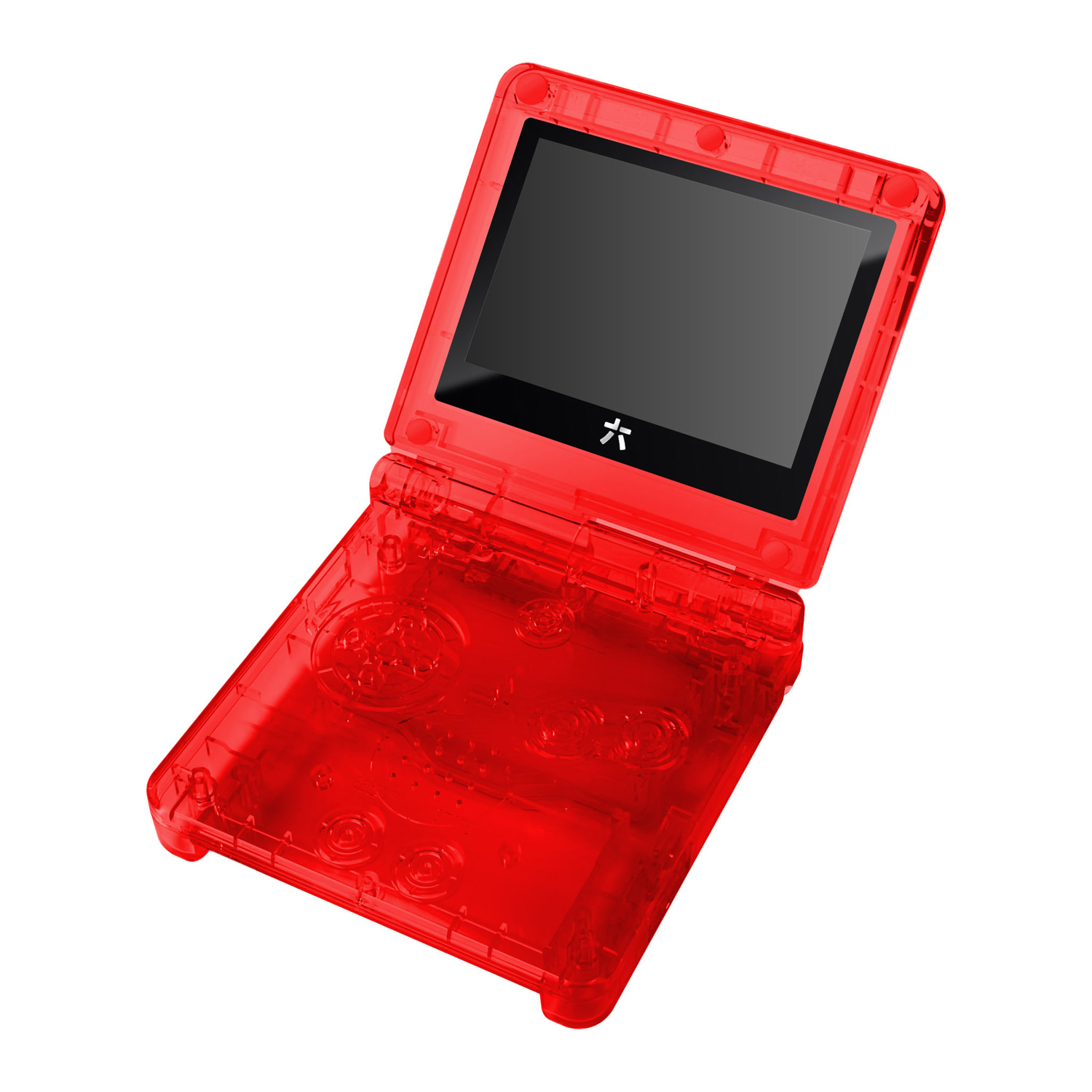 RetroSix Prestige Shell Kits IPS Ready for Game boy Advance SP (Clear Red)