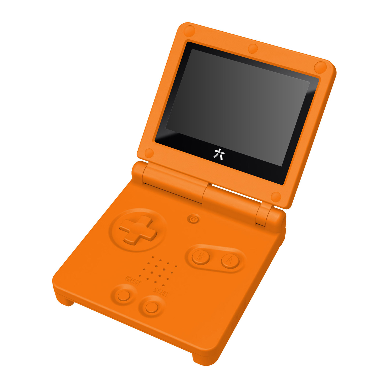 RetroSix Prestige Shell Kits IPS Ready for Game boy Advance SP (Solid Orange)