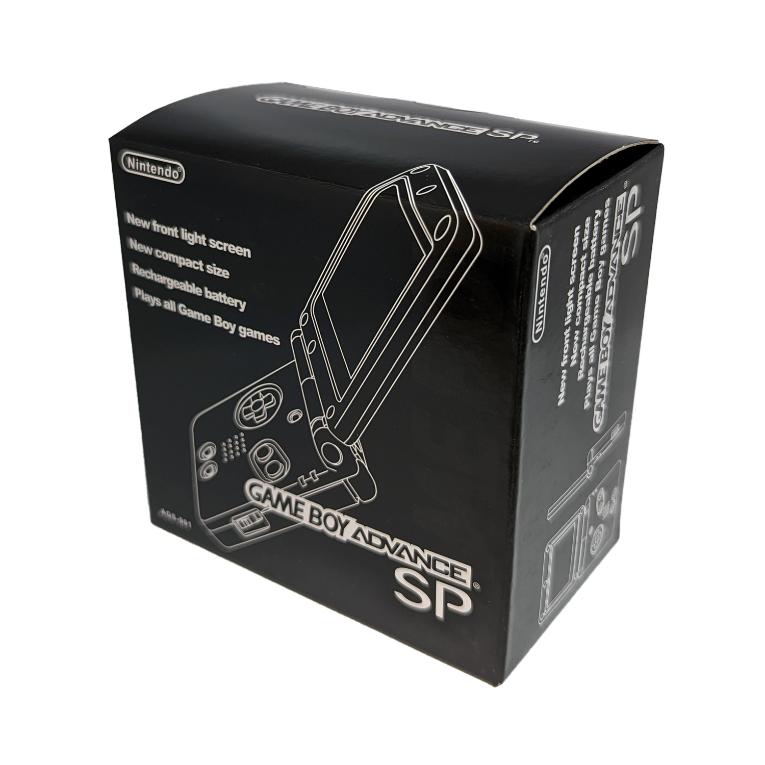 Game Boy Advance SP Repro Box (Black)