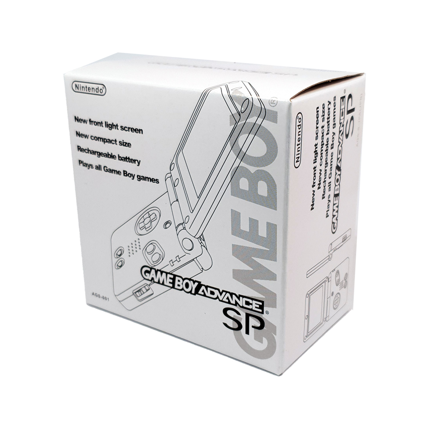Game Boy Advance SP Repro Box (White)