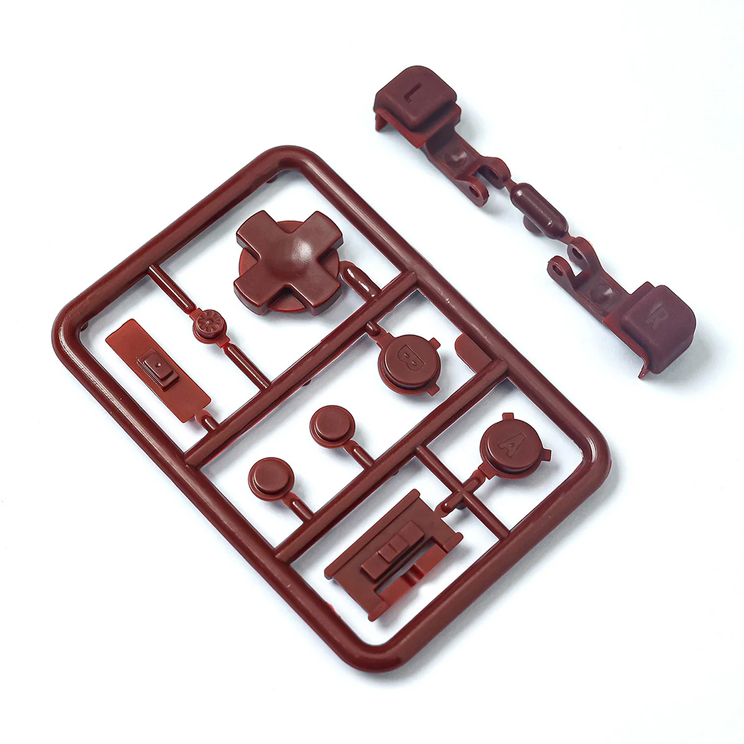 FunnyPlaying GBA SP buttons in different colors for Game Boy Advance SP (brown)