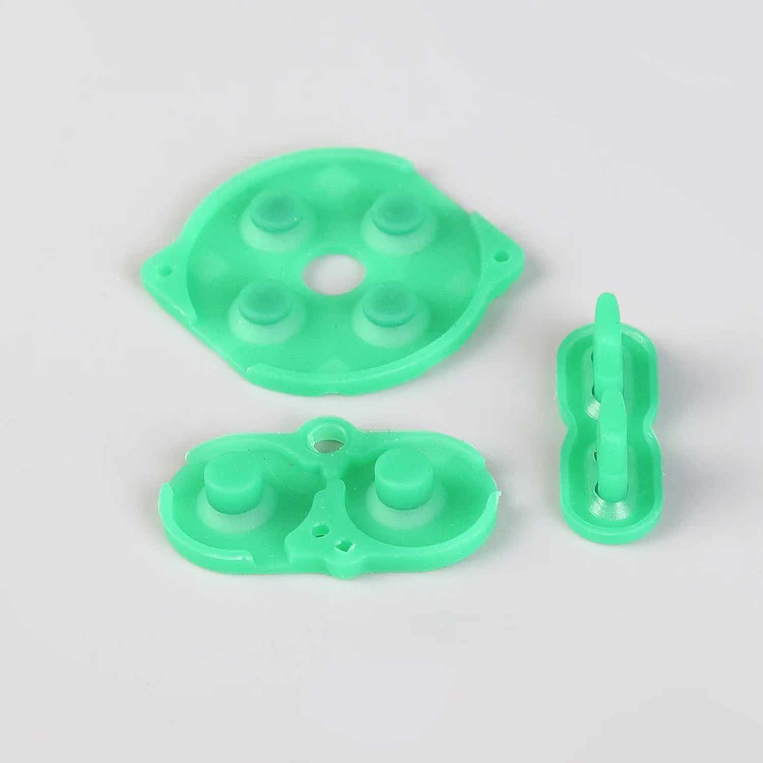 FunnyPlaying silicone pads in different colors for Game Boy Color (Green Clear)