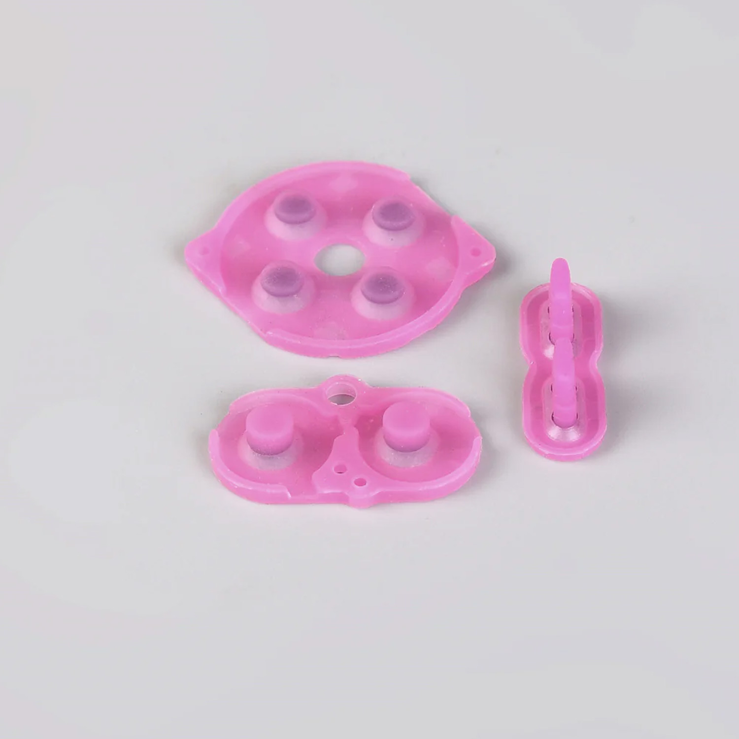 FunnyPlaying silicone pads in different colors for Game Boy Color (Pink Clear)