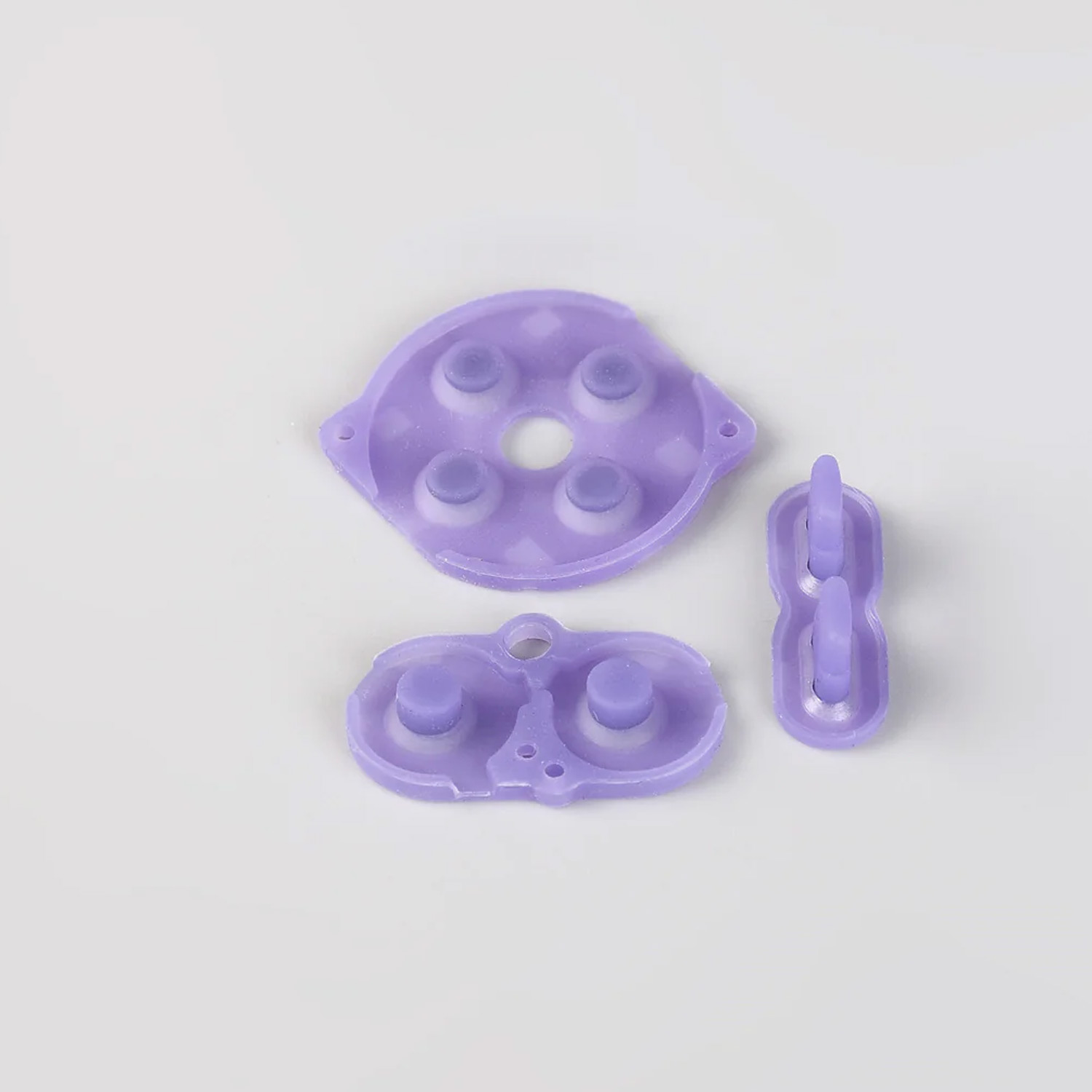 FunnyPlaying silicone pads in different colors for Game Boy Color (Purple Clear)