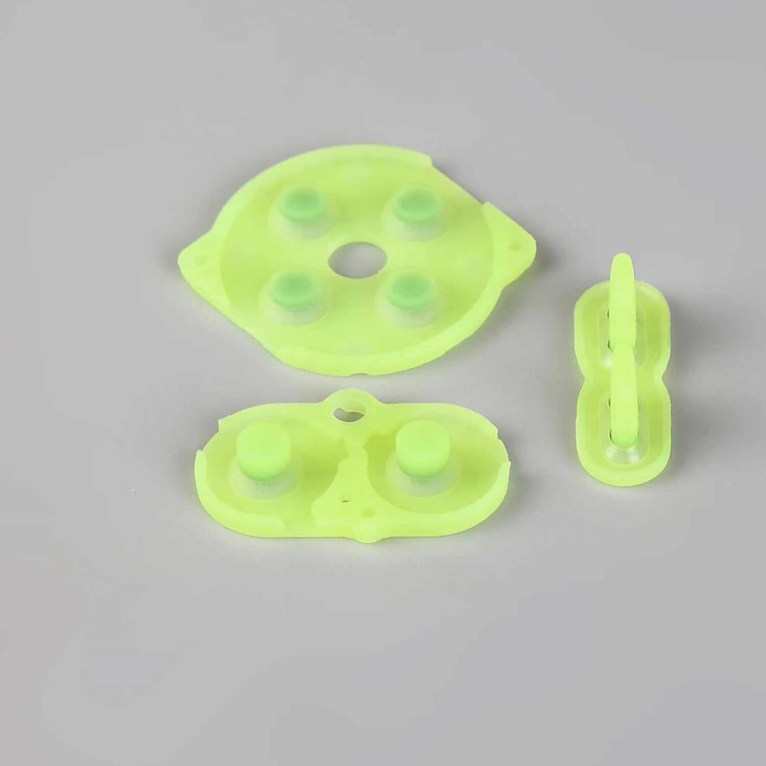 FunnyPlaying silicone pads in different colors for Game Boy Color (Yellow Clear)