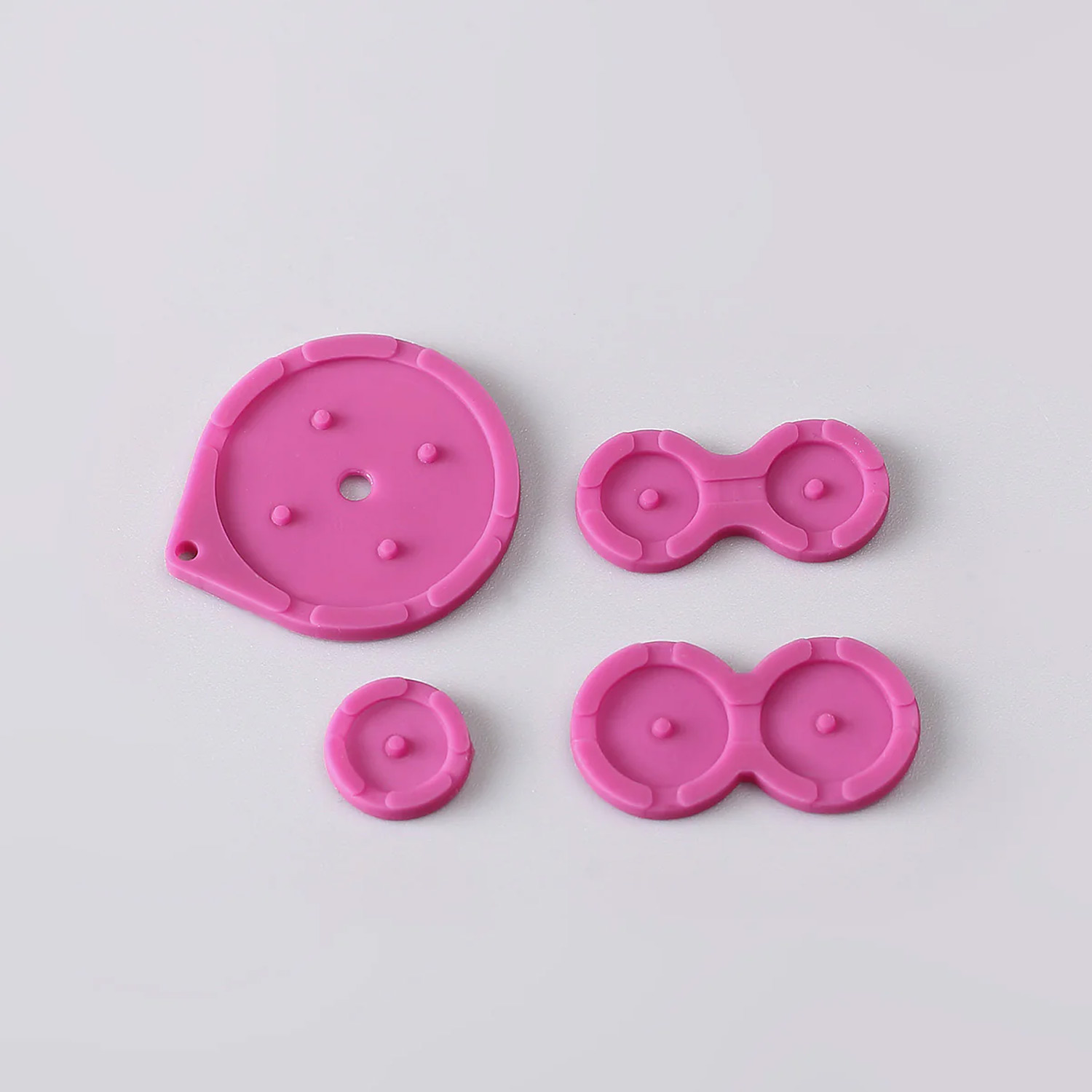 FunnyPlaying GBA SP Silicone Pads for Game Boy Advance SP (Rose Red)